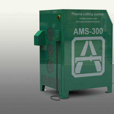 Аппарат плазменной резки AMS-300S (Россия) с ПВ 100% при 300А (вид со стороны)