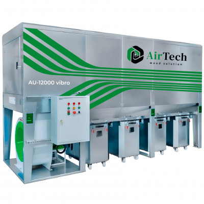 Аспирационная установка AIRTECH AU-12V с рукавными фильтрами